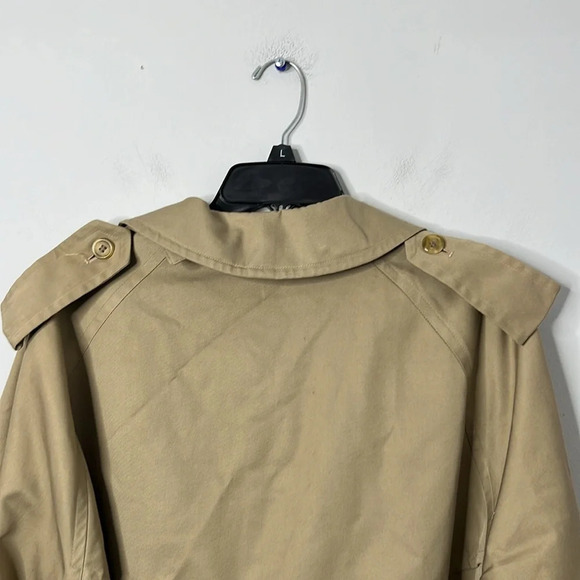 Burberry London Harrods Men’s Double Breasted Khaki Trench Coat - Picture 13 of 13